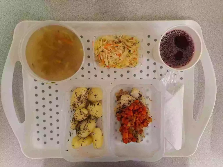 Obiad: dieta z ograniczeniem łatwoprzyswajalnych węglowodanów 

kompot owocowy - 250ml, zupa ogórkowa z ryżem - 400ml (seler, mleko), miruna zapiekana w warzywach - 130g (ryba, seler), ziemniaki gotowane - 200g, surówka z kapusty kiszonej - 150g