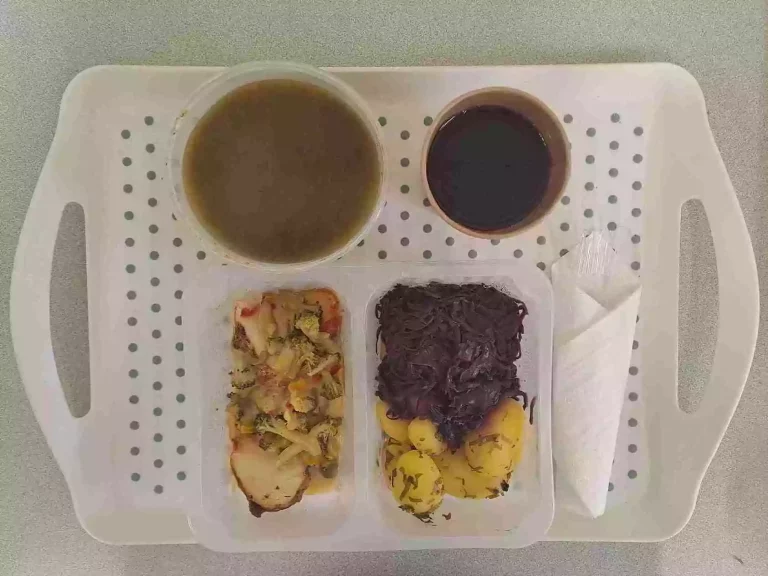 Obiad: dieta podstawowa

kompot owocowy b/c 250ml, szpinakowa z ryżem 400 ml (mleko,seler), filet z kurczaka zapiekany z brokułem, papryką i mozzarellą 130 g (mleko), ziemniaki gotowane z koperkiem 200 g, kapusta czerwona duszona 150 g