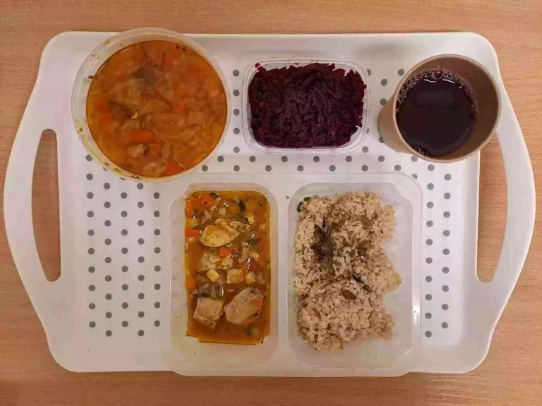 Obiad: dieta podstawowa

kompot owocowy b/c 250ml, kapuśniak z młodej kapusty z ziemniakami 400 ml (seler), gulasz z indyka 150 g (gluten), kasza jęczmienna 200 g (gluten), ćwikła z chrzanem 150 g