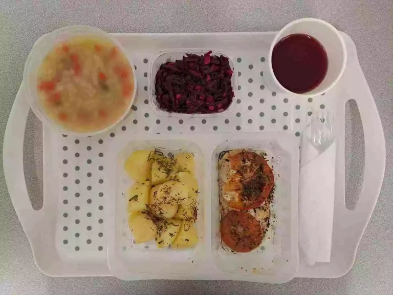 Obiad: dieta podstawowa

kompot owocowy b/c 250 ml, zupa jarzynowa z zacierką 400 ml (mleko, gluten, jaja, seler), pierś z kurczaka zapiekana z pomidorem i ziołami 100 g, ziemniaki gotowane z koperkiem 200 g, buraczki tarte z jabłkiem 150 g