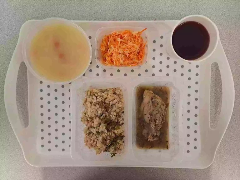Obiad: dieta podstawowa

kompot owocowy b/c 250ml, kalafiorowa z ziemniakami 400ml (seler, mleko), mięso z udźca indyka pieczone 80 g, sos pieczarkowy 50 ml (gluten, mleko), kasza jęczmienna 200 g (gluten), surówka z marchwi, selera i jabłka z jogurtem 150 g (seler, mleko)