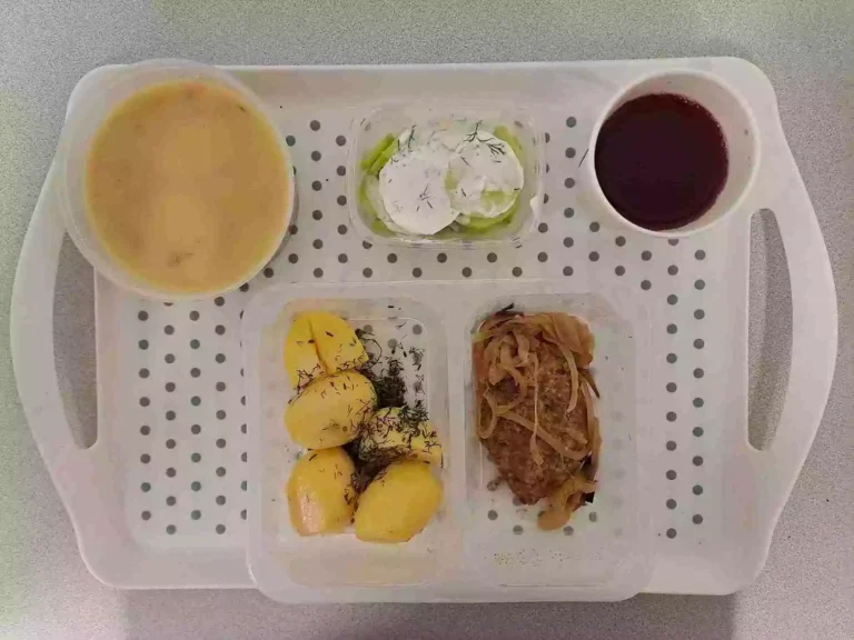 Obiad: dieta podstawowa

kompot owocowy b/c 250ml, koperkowa z zacierką 400 ml (seler, mleko), rumsztyk wieprzowy mielony, pieczony z 80 g z cebulą 20 g (jaja, gluten, mleko), ziemniaki gotowane z koperkiem 200 g, mizeria 150 g (mleko)