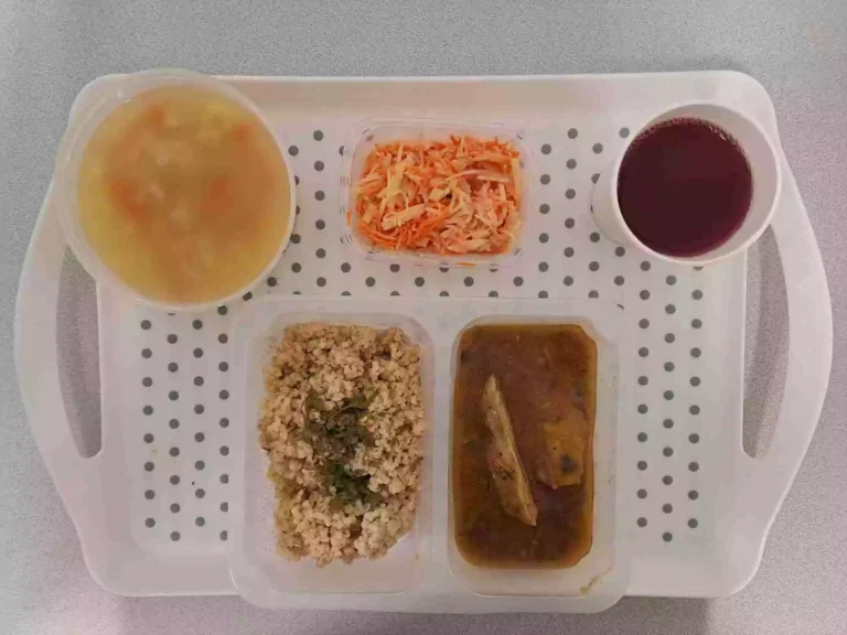 Obiad: dieta podstawowa

kompot owocowy b/c 250ml, kalafiorowa z ziemniakami 400ml (seler, mleko), mięso z udźca indyka pieczone 80 g, sos pieczarkowy 50 ml (gluten, mleko), kasza jęczmienna 200 g (gluten), surówka z marchwi, selera i jabłka z jogurtem150 g (seler, mleko)