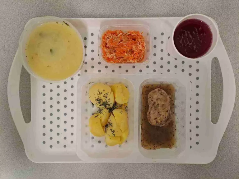 Obiad: dieta podstawowa
kompot owocowy b/c 250 ml, zupa jarzynowa z ryżem 400ml (seler, mleko), zrazik wieprzowy mielony pieczony 80 g (jaja, gluten), sos kminkowy 50 ml (gluten,mleko), ziemniaki gotowane z koperkiem 200, g surówka z marchwi, selera i jabłka z jogurtem 150 g (seler, mleko) Obiad: dieta podstawowa
kompot owocowy b/c 250 ml, zupa jarzynowa z ryżem 400ml (seler, mleko), zrazik wieprzowy mielony pieczony 80 g (jaja, gluten), sos kminkowy 50 ml (gluten,mleko), ziemniaki gotowane z koperkiem 200, g surówka z marchwi, selera i jabłka z jogurtem 150 g (seler, mleko)