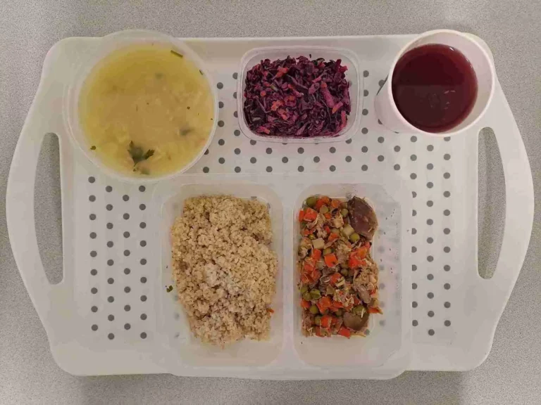 Obiad: dieta podstawowa

kompot owocowy b/c 250ml, selerowa z ziemniakami 400 m, (seler, mleko), gulasz z indyka 150 g (gluten), kasza jęczmienna 200 g (gluten), colesław z czerwonej kapusty 150 g (mleko)